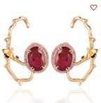 Ovate Veins Crawler Earring