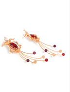 Fuchsia Bloom Long Earring